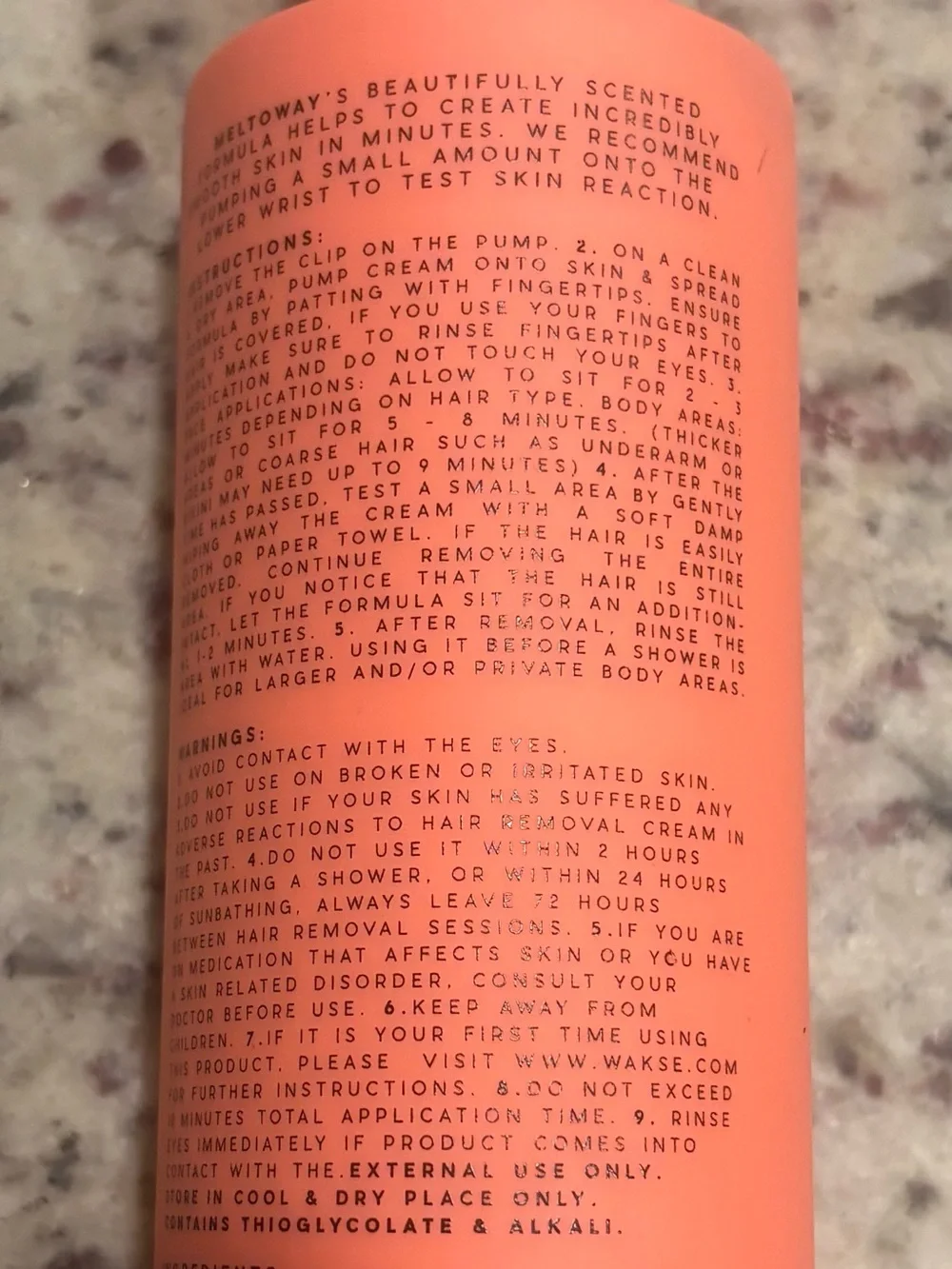 Meltoway Hair Dissolving Cream